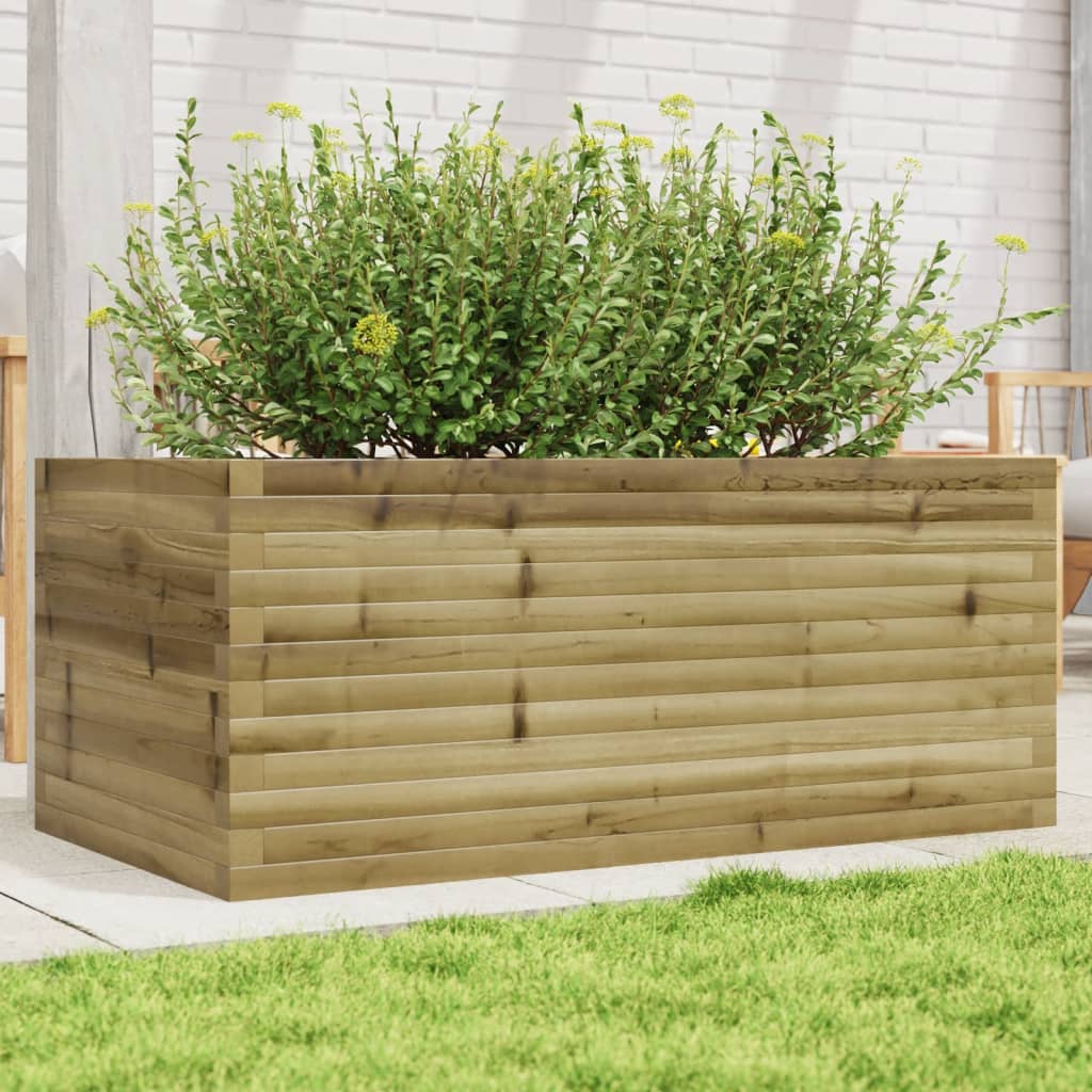 Jardinière en bois de pin imprégné 110x60x45,5 cm v0108 Vetonek