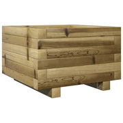 Jardinière en bois de pin imprégné Vetonek 40x40x26,5 cm