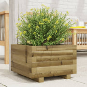 Jardinière en bois de pin imprégné 40x40x26,5 cm v0153 Vetonek