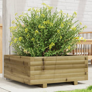 Jardinière en bois de pin imprégné 60x60x26,5 cm v0252 Vetonek