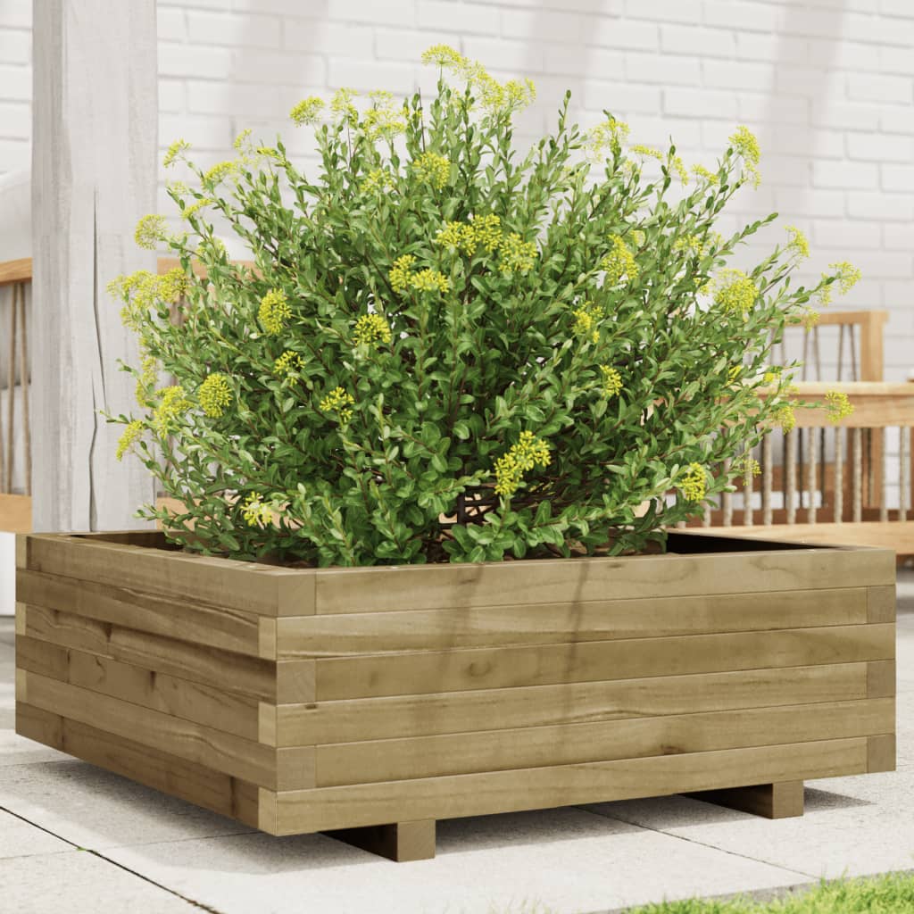 Vetonek Jardinera de madera de pino impregnada 70x70x26,5 cm