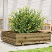 Jardinière en bois de pin imprégné 90x90x26,5 cm v0405 Vetonek