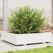 Jardinière en pin blanc massif 100x100x26,5 cm v0429 Vetonek