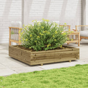 Jardinière en bois de pin imprégné 110x110x26,5 cm v0504 Vetonek