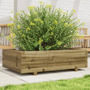 Jardinière en bois de pin imprégné 90x60x26,5 cm v0702 Vetonek