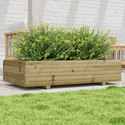 Jardinière en bois de pin imprégné 110x60x26,5 cm v0757 Vetonek