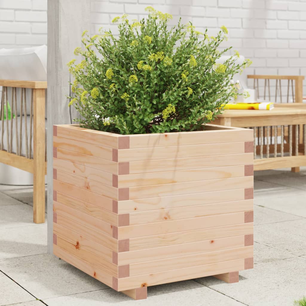 Vetonek Jardinera madera maciza de pino 50x50x49,5 cm