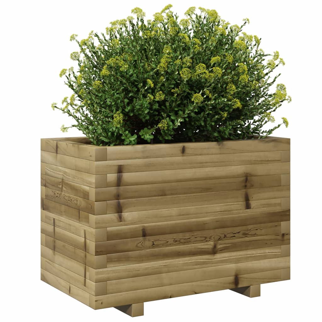 Jardinière en bois de pin imprégné 70x40x49,5 cm v0955 - Vetonek