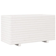 Vetonek Jardinière en bois de pin blanc massif 90x40x49,5 cm