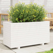 Jardinière en pin blanc massif 90x40x49,5 cm v0979 Vetonek