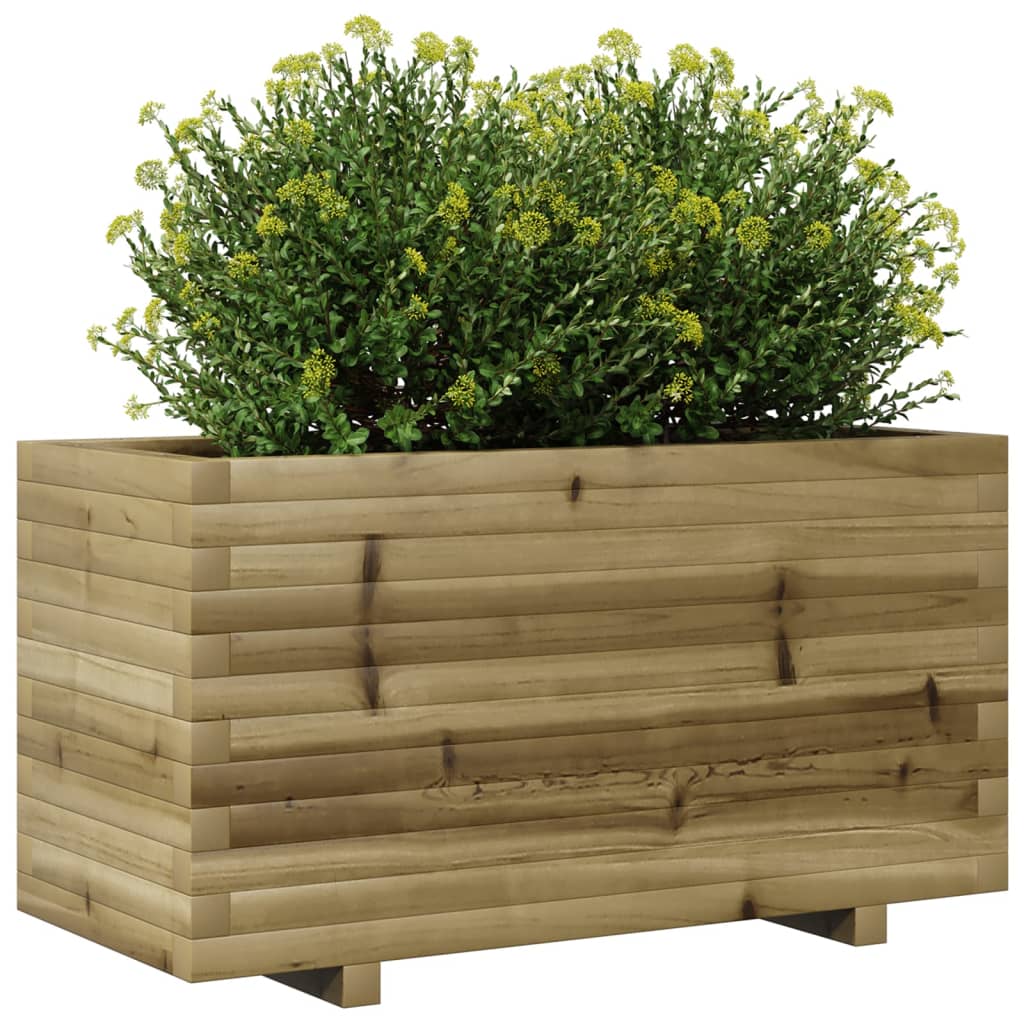 Jardinière en bois de pin imprégné 90x40x49,5 cm v1006 - Vetonek