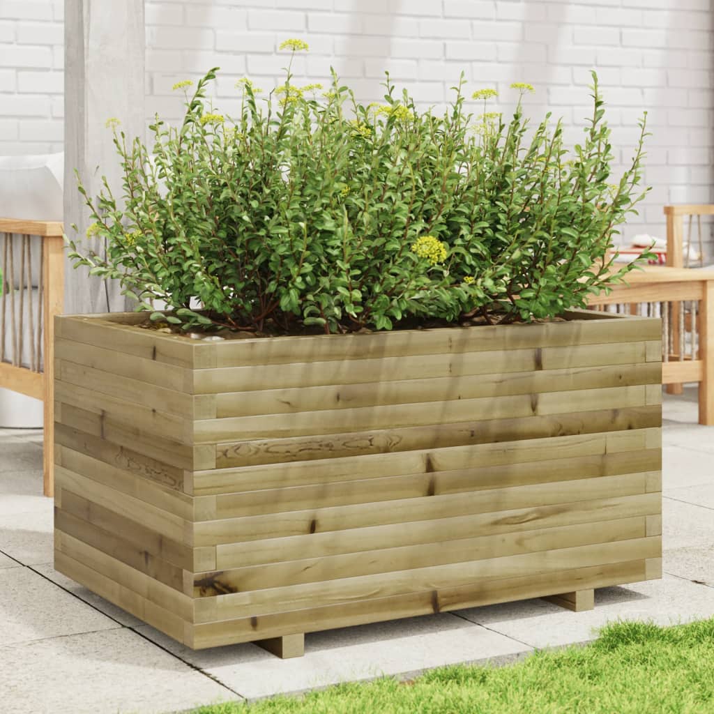Jardinière en bois de pin imprégné 90x60x49,5 cm v1105 - Vetonek