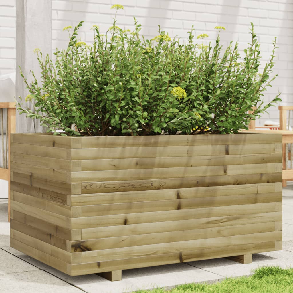 Vetonek Jardinera madera de pino impregnada 90x60x49,5 cm