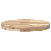 Plateau de table rond en bois d'acacia massif Ø50x4 cm V1327 Vetonek