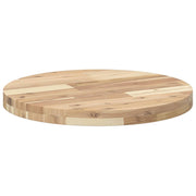Plateau de table rond en bois d'acacia massif Ø50x4 cm V1327 Vetonek
