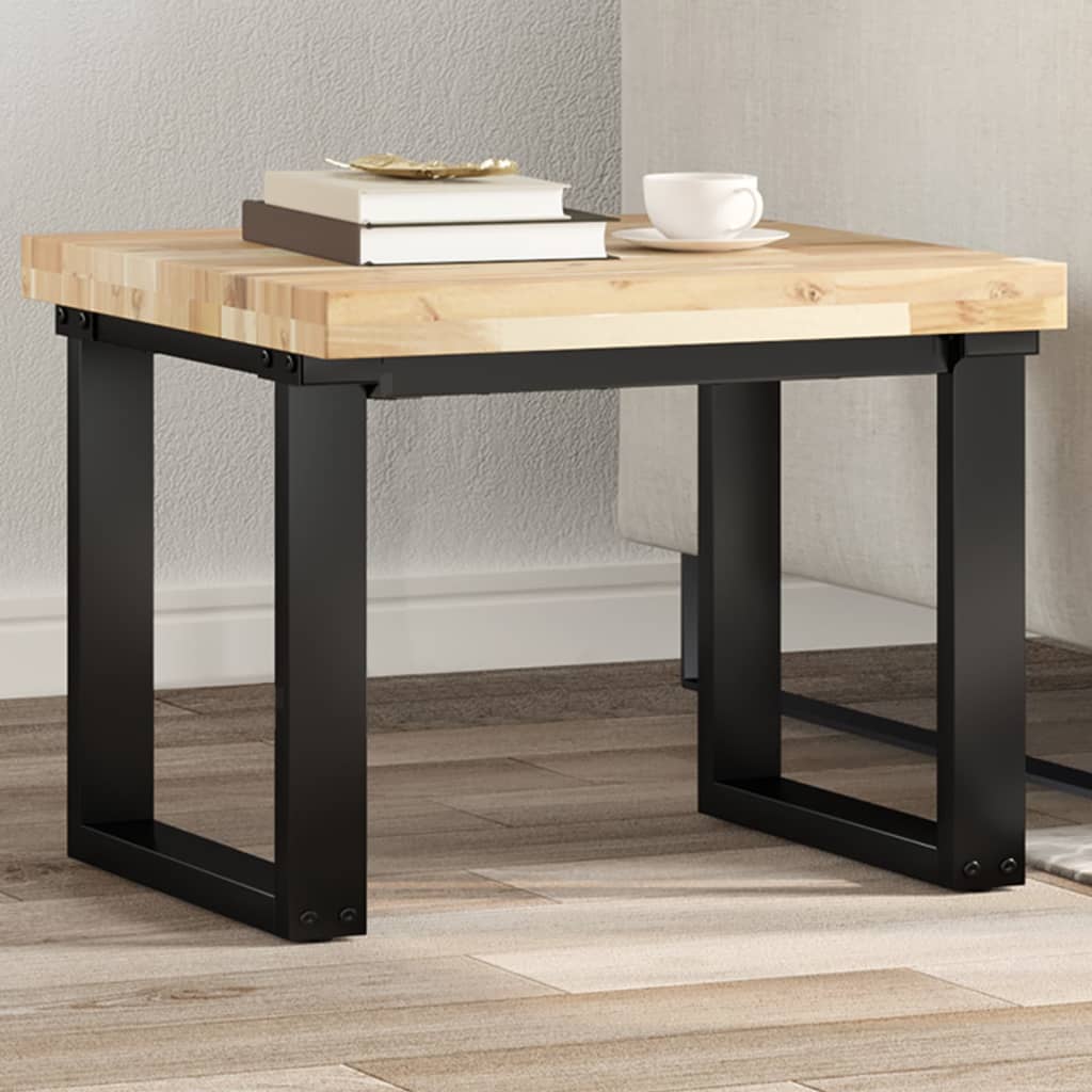 Vetonek Tablero de mesa cuadrado madera maciza acacia 50x50x4 cm