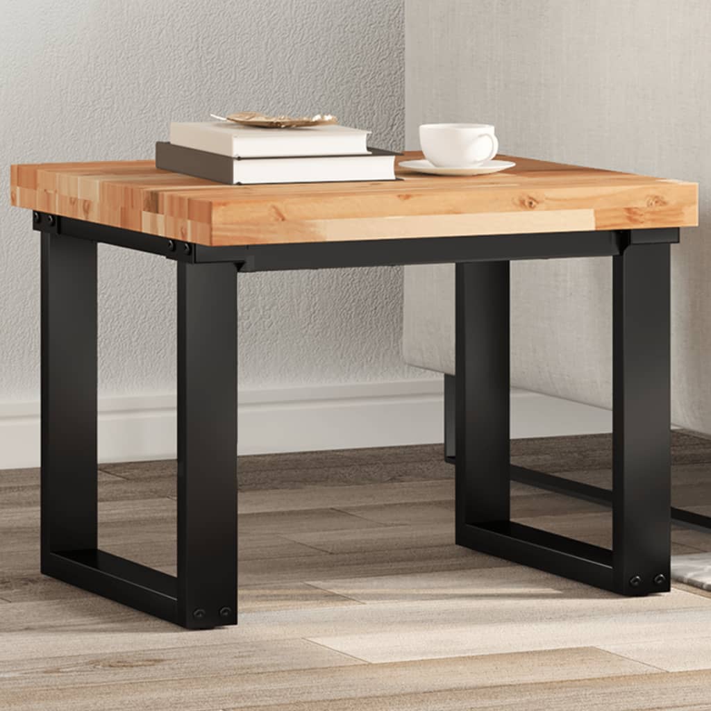 Vetonek Tablero de mesa cuadrado madera maciza acacia 50x50x4 cm