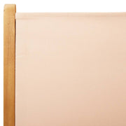 Set de comedor de jardín 7 pzas tela madera maciza beige V3550 Vetonek