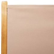 Set de comedor de jardín 7 pzas tela madera maciza beige V3673 Vetonek