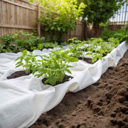 Membrana geotextil fibra de poliéster blanco 1x10 m v5233 Vetonek