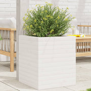 Jardinière en pin blanc massif 40x40x46 cm v5301 Vetonek