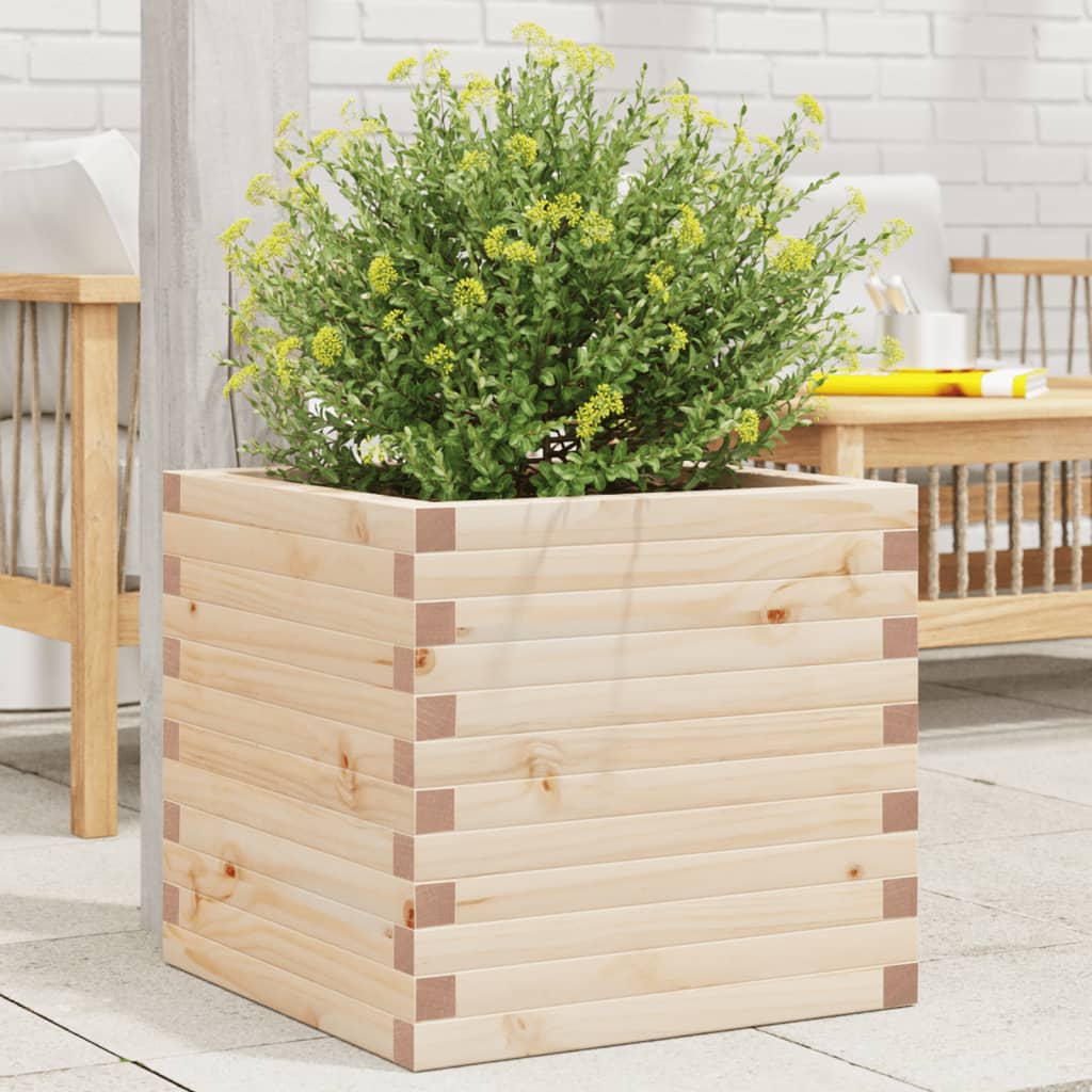 Vetonek Jardinera de madera maciza de pino 50x50x46 cm