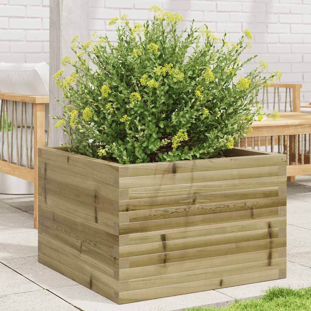 Vetonek Jardinera de madera de pino impregnada 70x70x46 cm