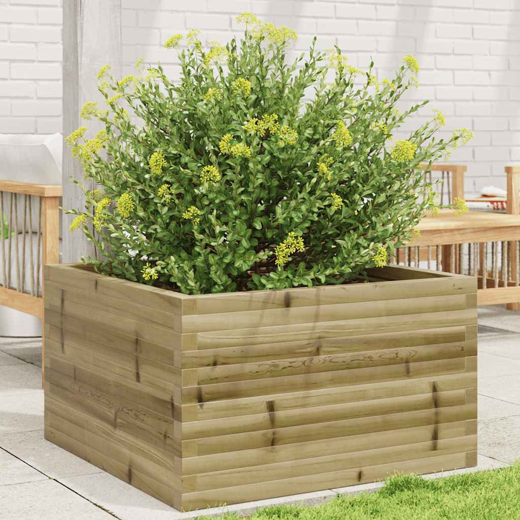 Vetonek Jardinera de madera de pino impregnada 80x80x46 cm