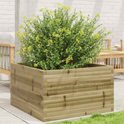 Jardinière en bois de pin imprégné 80x80x46 cm v5530 Vetonek