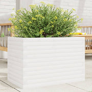 Jardinière en pin blanc massif 70x40x46 cm v5707 Vetonek