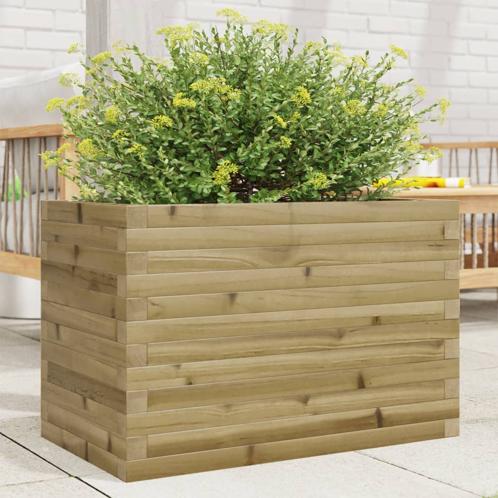 Vetonek Jardinera de madera de pino impregnada 70x40x46 cm