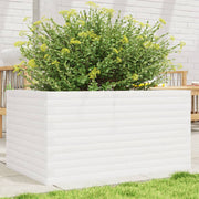 Jardinière en pin blanc massif 90x60x46 cm v5851 Vetonek