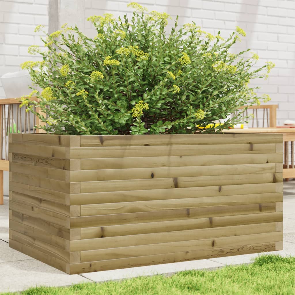 Vetonek Jardinera de madera de pino impregnada 90x60x46 cm