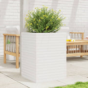 Jardinière en pin blanc massif 50x50x68,5 cm v5950 Vetonek