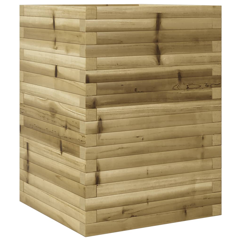 Jardinière en bois de pin imprégné Vetonek 50x50x68,5 cm