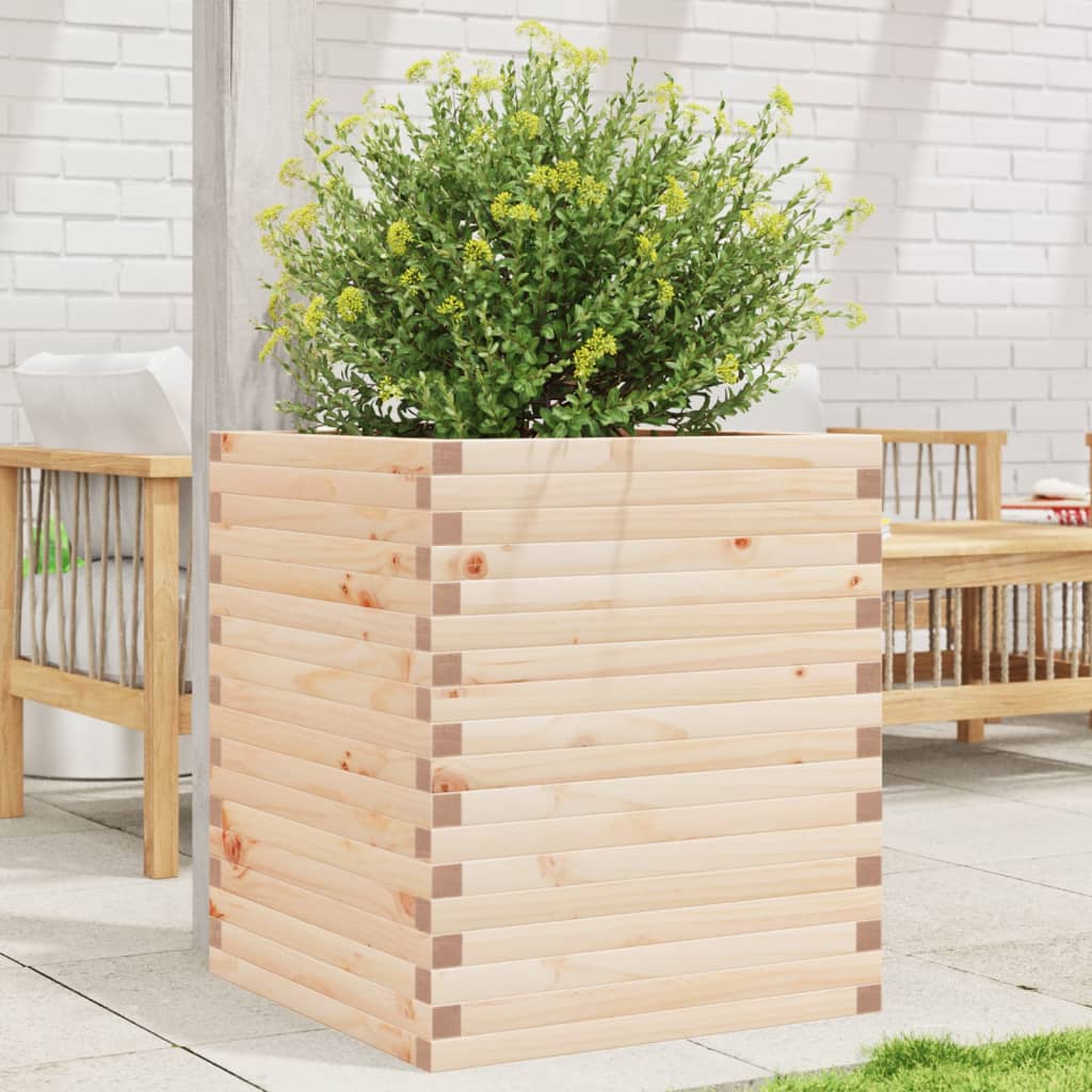 Vetonek Jardinera de madera maciza de pino 60x60x68,5 cm