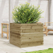 Jardinière en bois de pin imprégné 80x80x68,5 cm v6131 - Vetonek