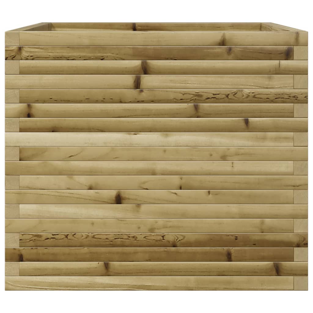 Jardinière en bois de pin imprégné 80x80x68,5 cm v6131 - Vetonek