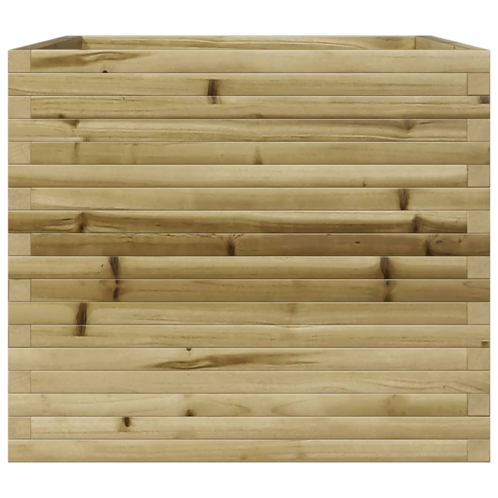 Jardinière en bois de pin imprégné 80x80x68,5 cm v6131 - Vetonek