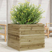 Jardinière en bois de pin imprégné 80x80x68,5 cm v6131 Vetonek