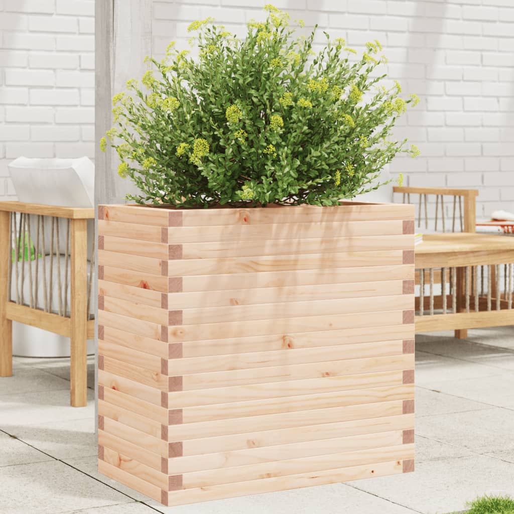 Vetonek Jardinera madera maciza de pino 70x40x68,5 cm