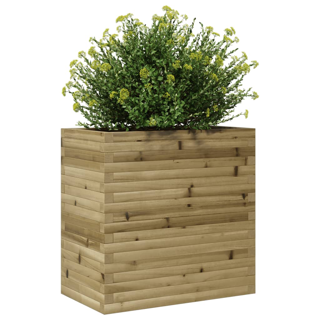Jardinière en bois de pin imprégné 70x40x68,5 cm v6186 - Vetonek