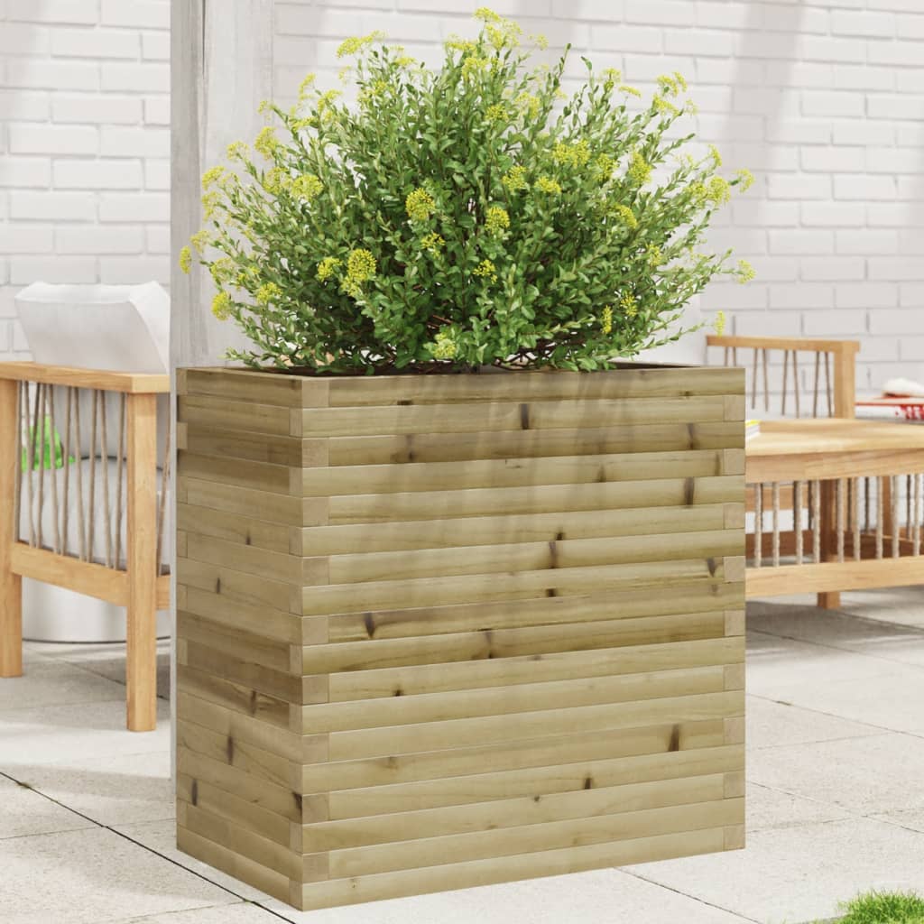 Jardinière en bois de pin imprégné 70x40x68,5 cm v6186 Vetonek