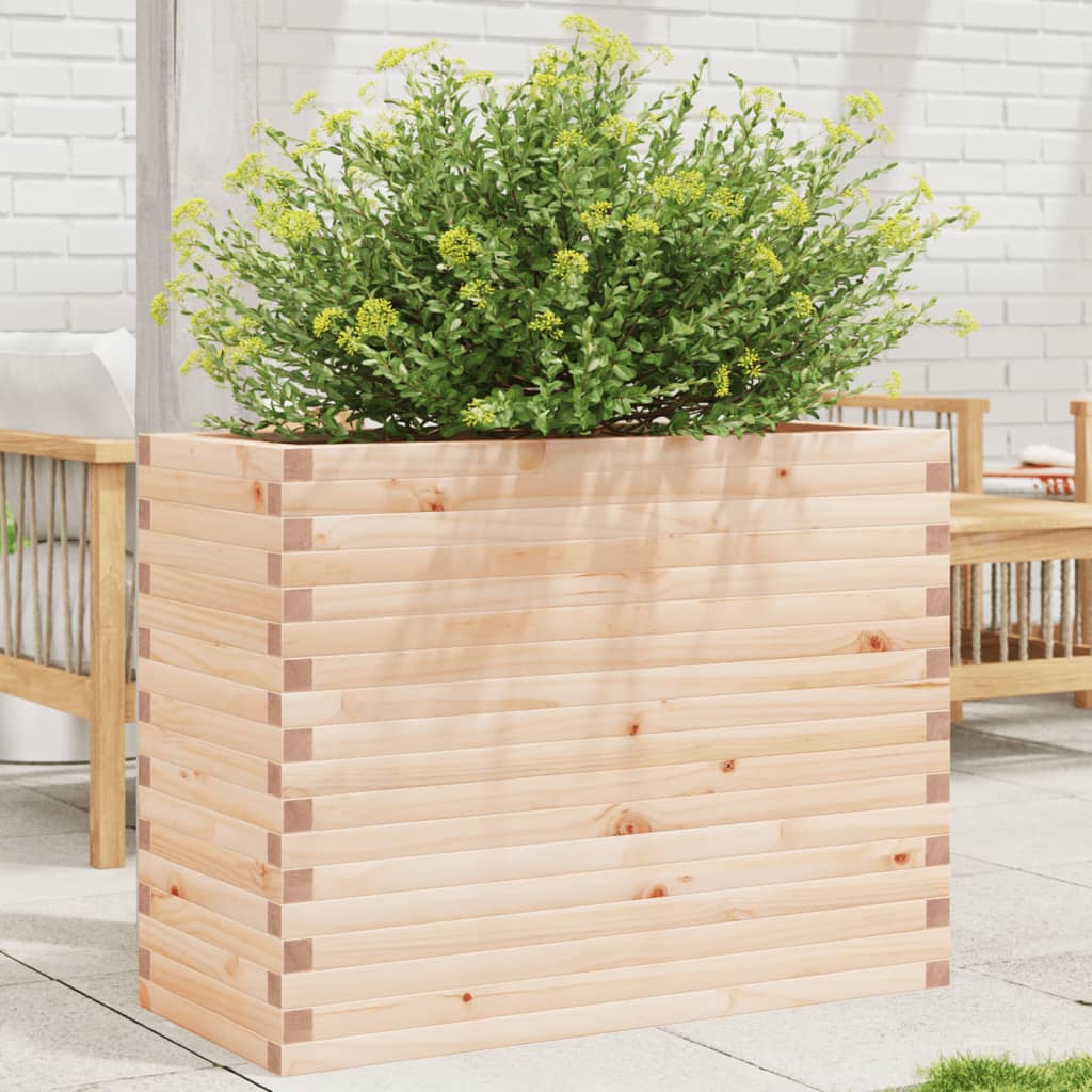 Vetonek Jardinera madera maciza de pino 90x40x68,5 cm