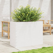 Jardinière en pin blanc massif 90x40x68,5 cm v6209 - Vetonek