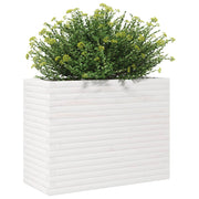 Jardinière en pin blanc massif 90x40x68,5 cm v6209 - Vetonek