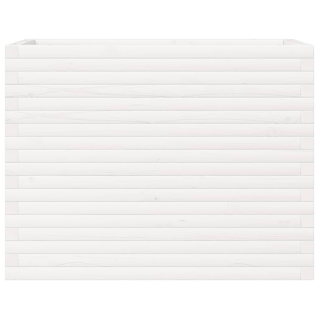 Jardinière en pin blanc massif 90x40x68,5 cm v6209 - Vetonek