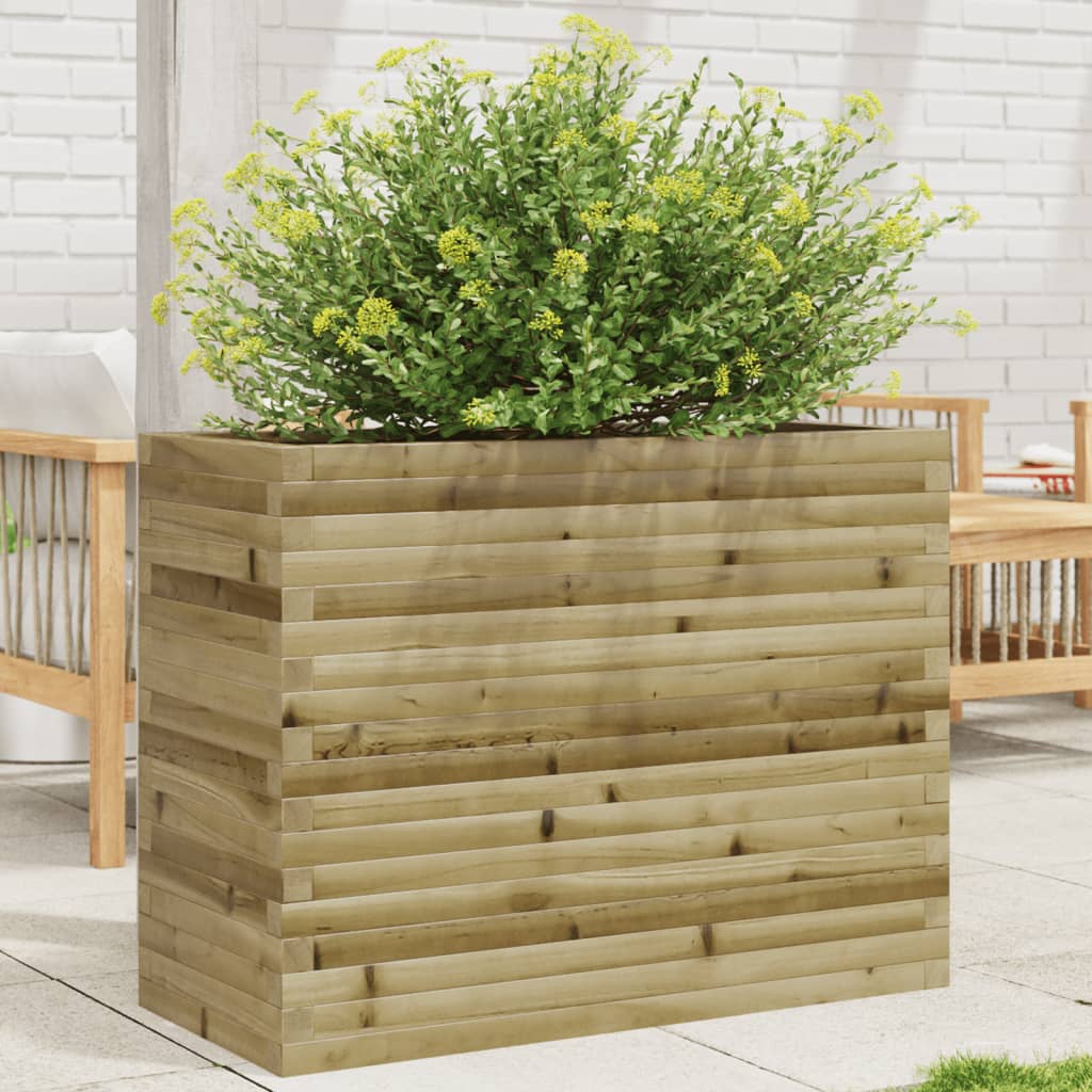 Vetonek Jardinera madera de pino impregnada 90x40x68,5 cm