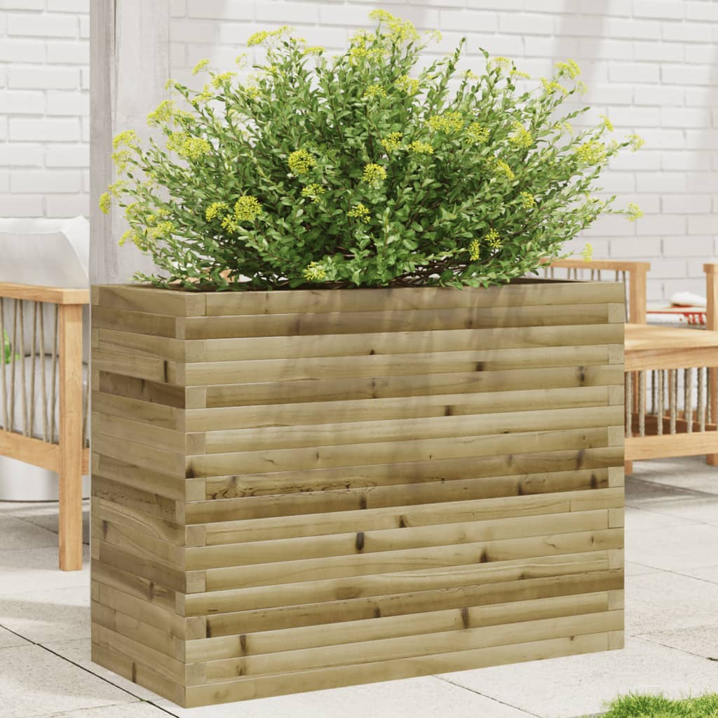 Jardinière en bois de pin imprégné 90x40x68,5 cm v6230 Vetonek