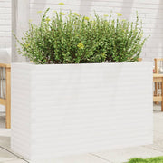 Jardinière en bois de pin blanc massif 110x40x68,5 cm v6254 Vetonek